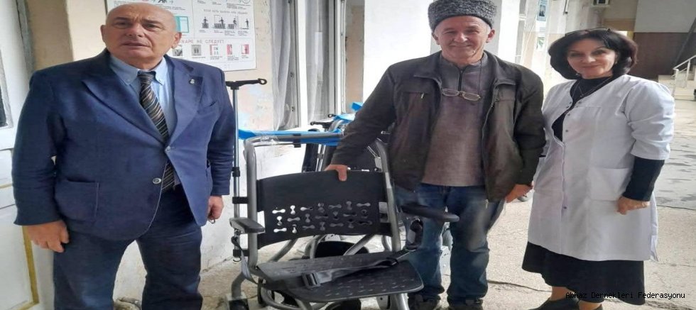 ABHAZYA ‘ YA HER KÖYDEN BİR TEKERLEKLİ SANDALYE YARDIM KAMPANYASI TAMAMLANDI.