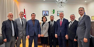 ABHAZFED  Abhazya İçişleri Bakanı Robert Kiut 'ı ziyaret etti